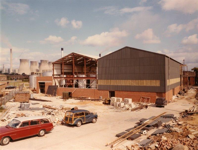 Total Lubricants' Ferrybridge plant as it looked on opening in 1970