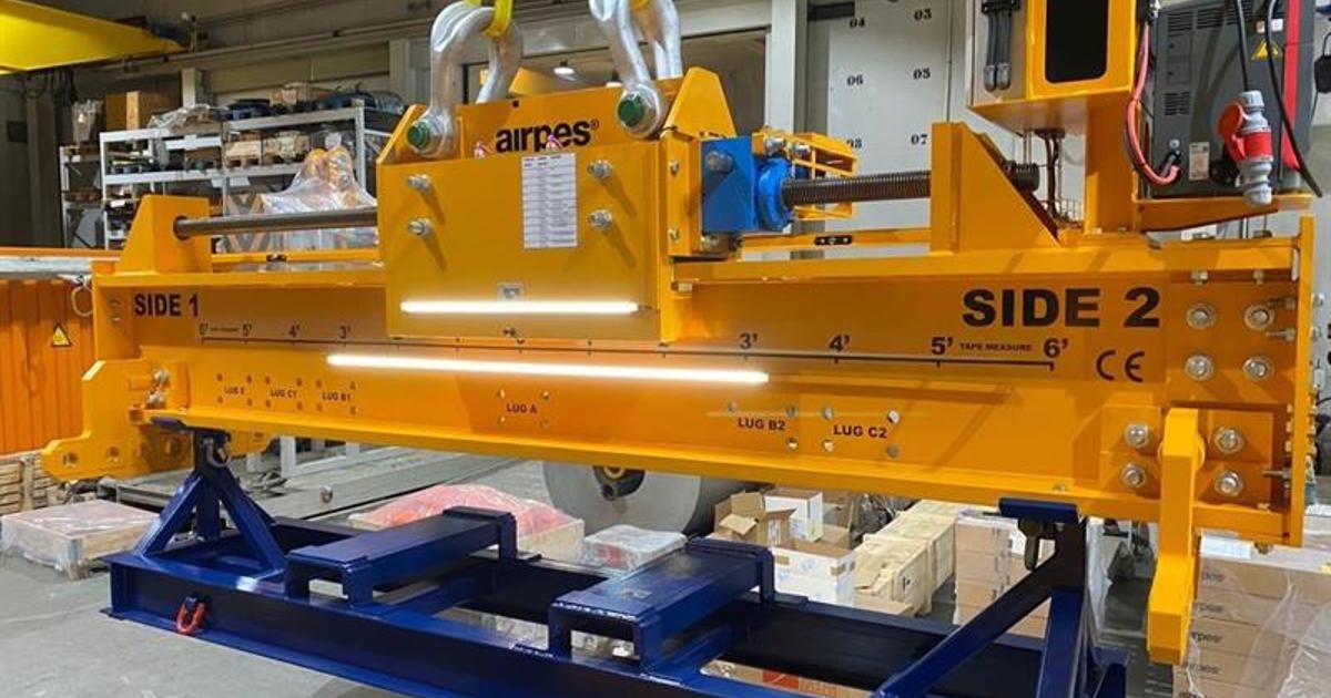 Airpes Delivers Spreader Beam To Wind Turbine Manufacturer